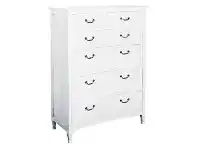 LivingStyles Arwen Alder Timber 6 Drawer Tallboy offer