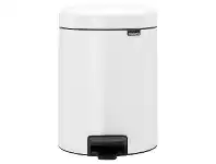 LivingStyles Brabantia NewIcon Pedal Waste Bin, 2/2 Litre, White offer