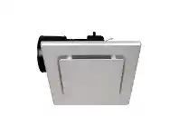 LivingStyles Novaline II 290 Ceiling Exhaust Fan, Square, Silver offer