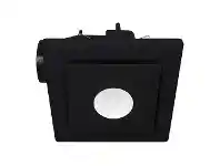 LivingStyles Emeline II 240 Ceiling Exhaust Fan with LED Light, Square, Black offer