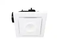 LivingStyles Emeline II 240 Ceiling Exhaust Fan with LED Light, Square, White offer