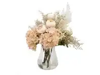 LivingStyles Thetis Artificial Hydrangea & Peony Bud Arrangement in Vase offer