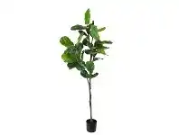 LivingStyles Glamorous Fusion Potted Artificial Fiddle Leaf Fig Tree, 185cm offer