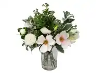 LivingStyles Adelice Artificial Magnolia Arrangement in Vase, 50cm offer