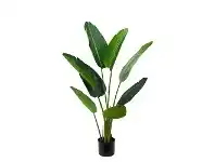 LivingStyles Glamorous Fusion Potted Artificial Traveller Palm Tree, 120cm offer