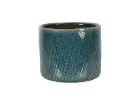 LivingStyles Lena Forest Ceramic Planter Pot, Marine offer