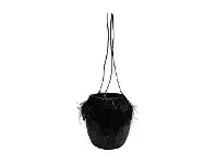 LivingStyles Barbados Seagrass Hanging Planter, Small, Black offer