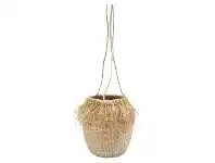 LivingStyles Barbados Seagrass Hanging Planter, Large, Natural offer