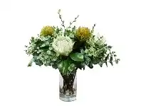 LivingStyles Warrego Artificial Protea & Pincushion Arrangement in Vase, 72cm offer