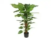 LivingStyles Glamorous Fusion Potted Artificial Pothos on Pole, 120cm offer