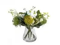 LivingStyles Aleda Artificial Orchid Arrangement in Vase, 42cm offer