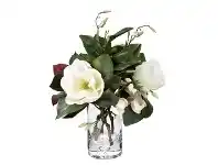LivingStyles Luxa Artificial Grand Magnolia Arrangement in Vase, 50cm offer