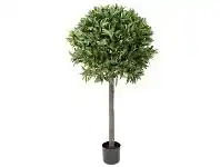 LivingStyles Glamorous Fusion Potted Artificial Bay Leaf Topiary, 125cm offer
