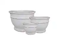 LivingStyles Scrapes 3 Piece Ceramic Planter Set offer