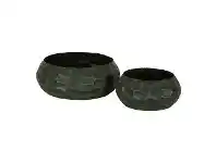 LivingStyles Dent 2 Piece Iron Planter Set offer