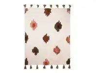 LivingStyles Lola Cotton Throw, 130x160cm, Red Multi offer