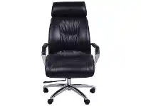 LivingStyles Salisbury Aged Leather Office Chair, Worn Coal offer