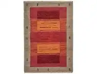 LivingStyles Lori No.202 Wool Tribal Rug, 290x200cm, Red / Brown offer