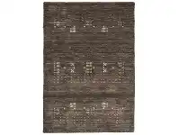 LivingStyles Lori No.042 Wool Tribal Rug, 225x155cm, Grey offer