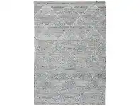 LivingStyles Estelle Peaks Bamboo Silk Modern Rug, 330x240cm, Cloud offer