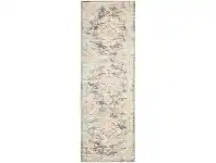 Avenue No.701 Tribal Runner Rug, 300x80cm, Dusty Pink / Grey