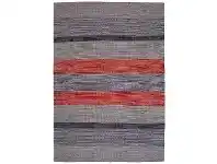 LivingStyles Oxford No.797 Cotton Modern Rug, 225x155cm, Grey / Red offer