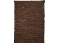 LivingStyles Rockport Handmade Leather Rug, 225x155cm, Brown offer