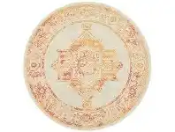 Avenue No.702 Tribal Round Rug, 240cm, Pumpkin / Beige