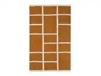 Nadia Modern Cotton Rug, 60x90cm, Ginger