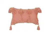 LivingStyles Hamilton Cotton Lumbar Cushion, Clay Pink offer