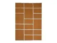 LivingStyles Nadia Modern Cotton Rug, 160x230cm, Ginger offer