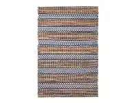 LivingStyles Rory Cotton & Jute Rug, 60x90cm, Navy / Natural offer