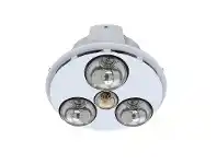 LivingStyles Spectra Trio Bathroom Heater with Exhaust & LED Light, White offer