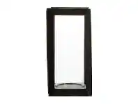 LivingStyles Amell Metal Square Hurricane Lantern, Small offer