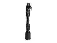 Knox Cast Iron Horse Hitching Post, Black