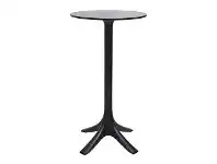 LivingStyles Canard Indoor / Outdoor Round Bar Table, 60cm, Black offer