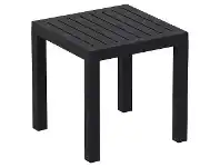 LivingStyles Siesta Ocean Commercial Grade Outdoor Side Table, Black offer