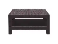 LivingStyles Siesta Monaco Commercial Grade Resin Wicker Outdoor Coffee Table, 93cm, Chocolate offer