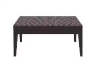 LivingStyles Siesta Tequila Commercial Grade Resin Wicker Outdoor Coffee Table, 92cm, Chocolate offer