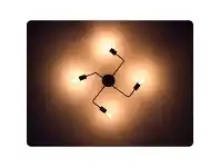 LivingStyles Brock 4 Heads Vintage Iron Multiple Rod Ceiling Light offer