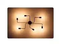 LivingStyles Brock 6 Heads Vintage Iron Multiple Rod Ceiling Light offer