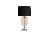 LivingStyles Griffith Glass Urn Base Table Lamp, Black ShadeÂ  offer