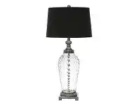 LivingStyles Tommy Glass Base Table Lamp offer