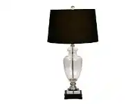 LivingStyles Hanna Glass Base Table Lamp offer