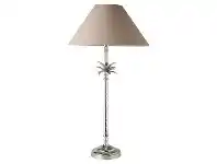 LivingStyles Floyd Metal Base Table Lamp, Nickel / Taupe offer