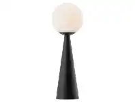 LivingStyles Lucia Metal Base Table Lamp, Black offer