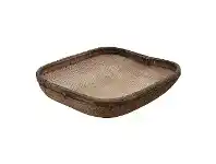 LivingStyles Toril Antique Oriental Bamboo Rattan Tray, Square offer