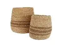 LivingStyles Wanda 2 Piece Seagrass Basket Set offer