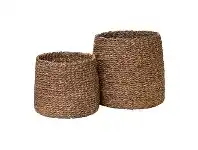 LivingStyles Johannes 2 Piece Seagrass Basket Set offer