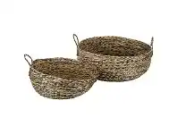 LivingStyles Jamaica 2 Piece Seagrass Basket Set, Short offer